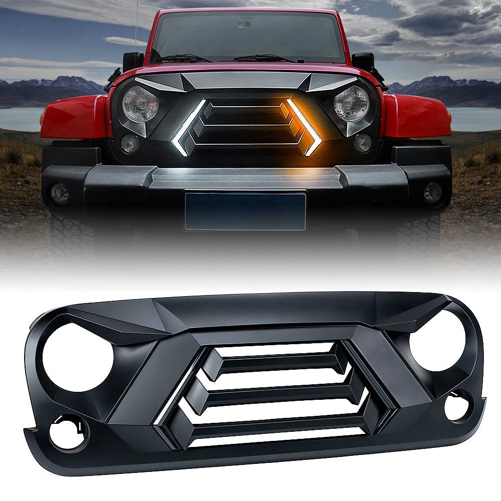 Jeep Front Grille & Grille Insert for Jeep Wrangler & Gladiator