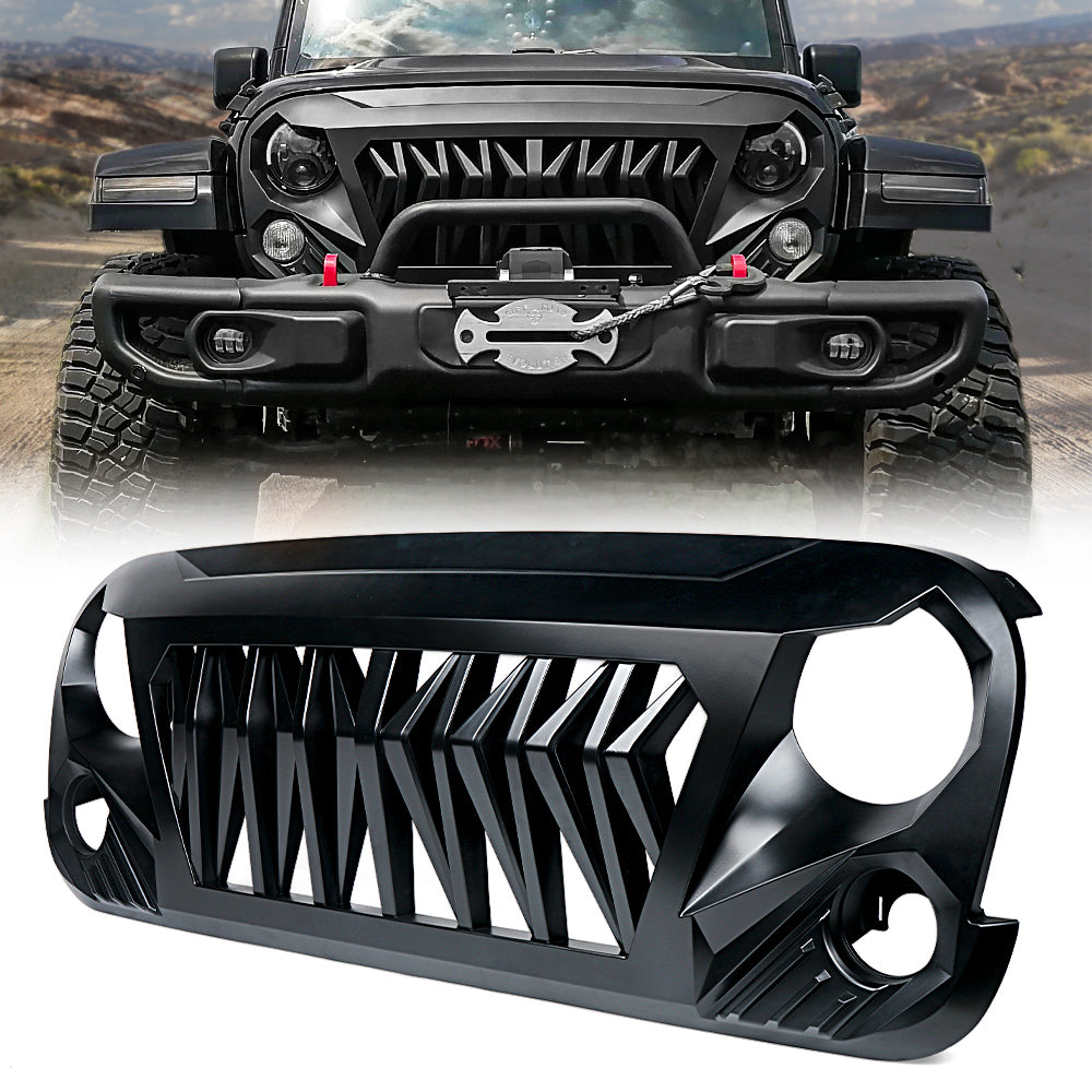 Jeep Front Grille & Grille Insert for Jeep Wrangler & Gladiator