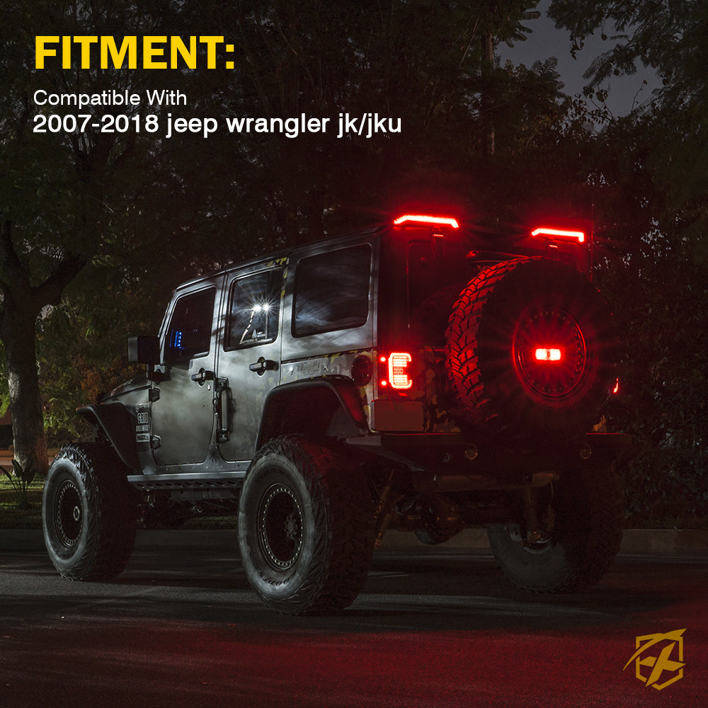 07-17 Jeep Wrangler JKU Dome/Roof Mounted Brake Light