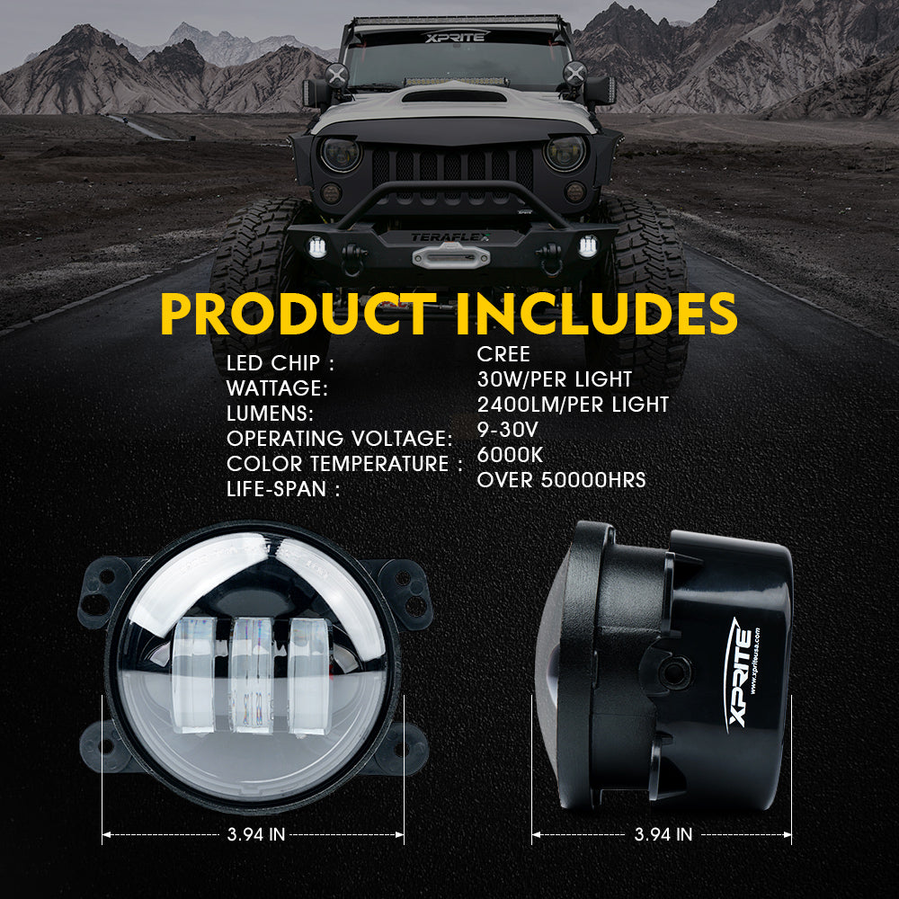 xprite fog lights jeep wrangler