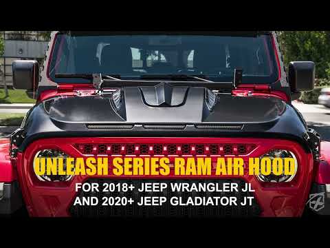 Jeep Wrangler JL & Gladiator JT Replacement Hood with Air vents