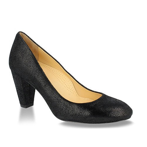 Milan - Black Glitter Suede | UKIES | Comfortable Women’s Shoes