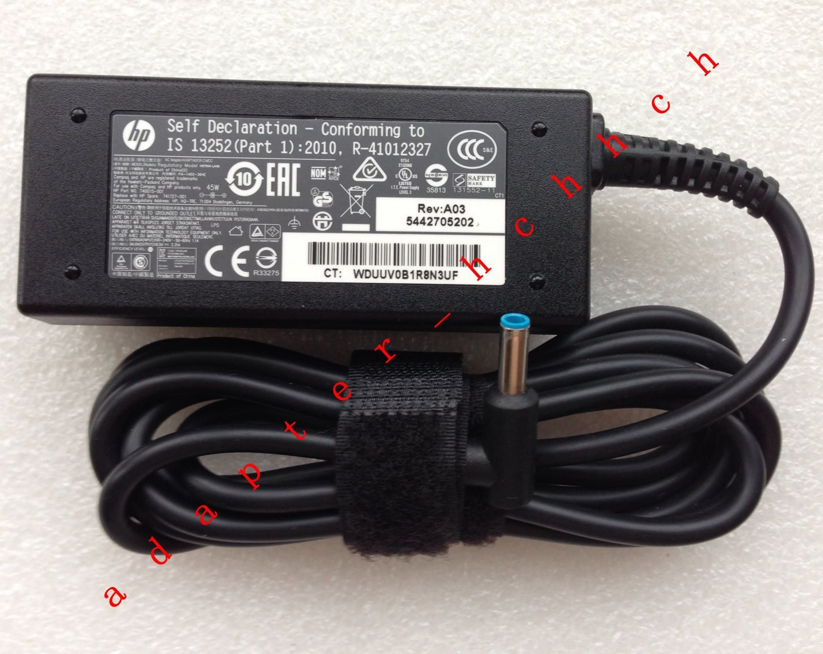 New Original Oem Hp 45w Cordcharger 210 G1i3 4010ui5 4200u741727 3559