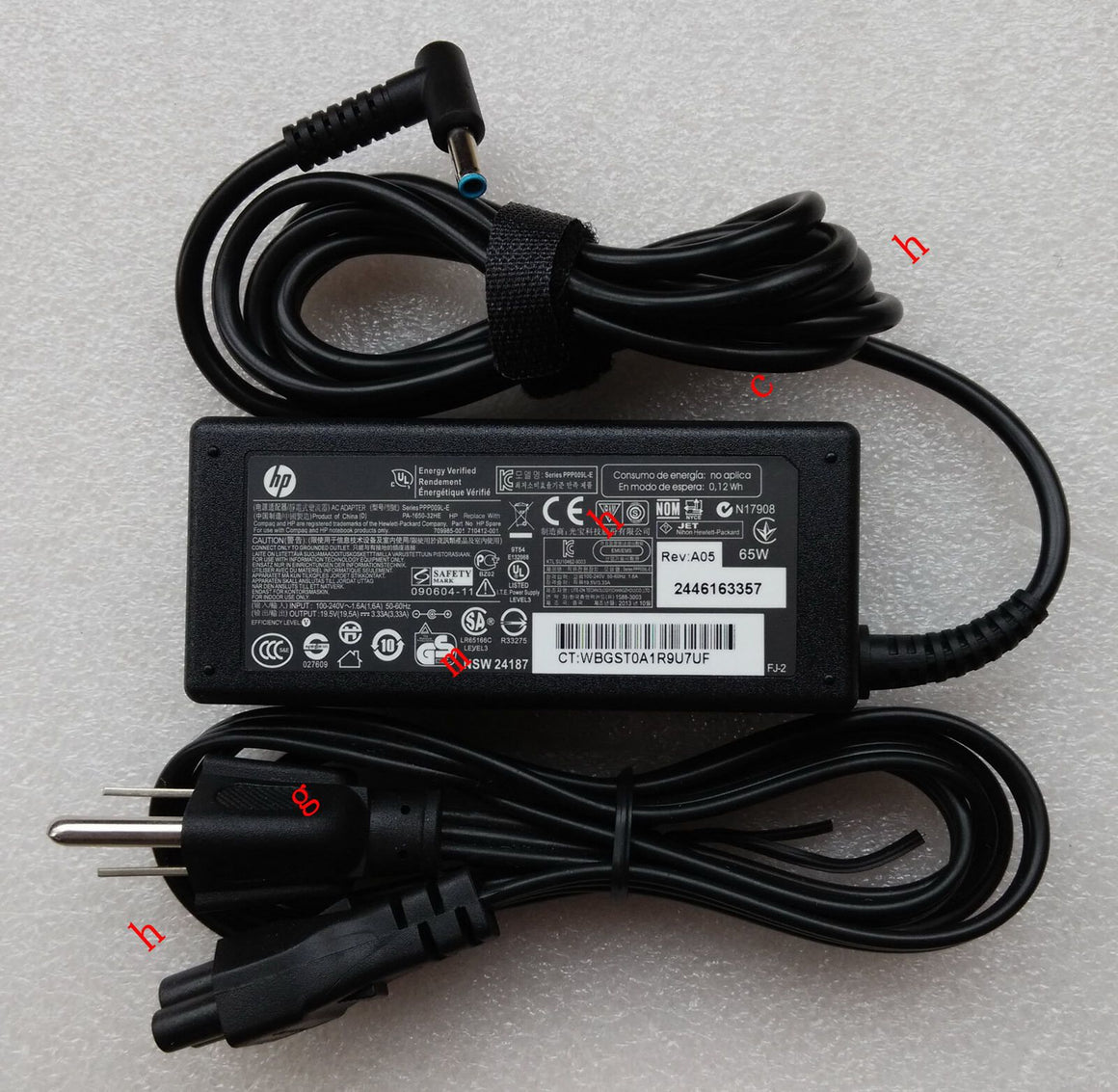 Original Genuine Oem Hp 65w 195v 333a Ac Adaptercord For Hp 1000 1 9706