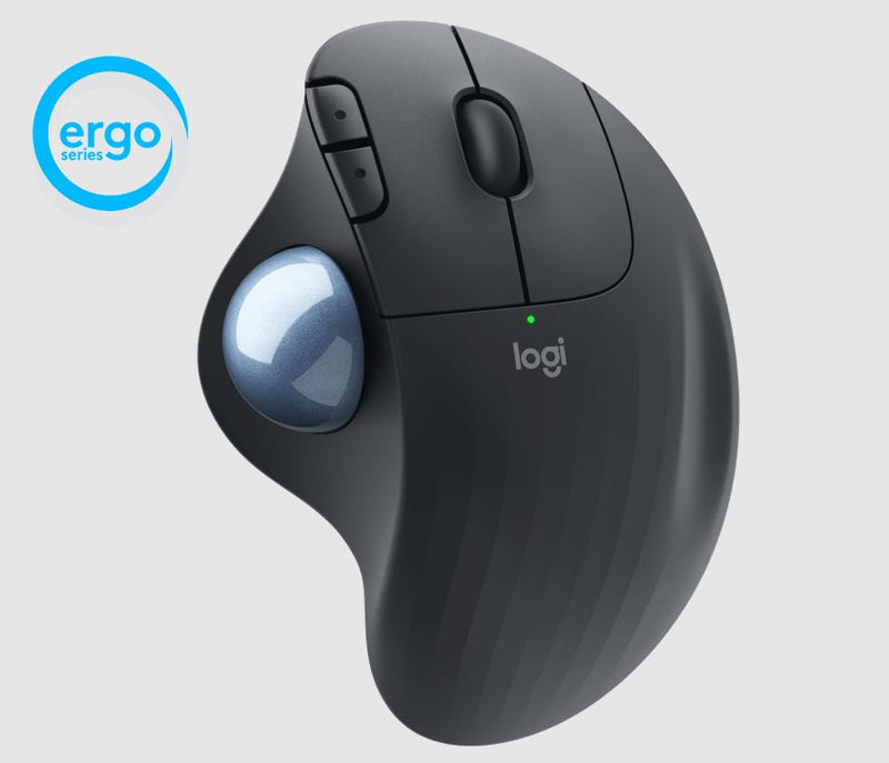 Logitech Ergo M575 Wireless Ergonomic Mouse-Black