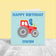 Kids Personalised Birthday Card - Tractor