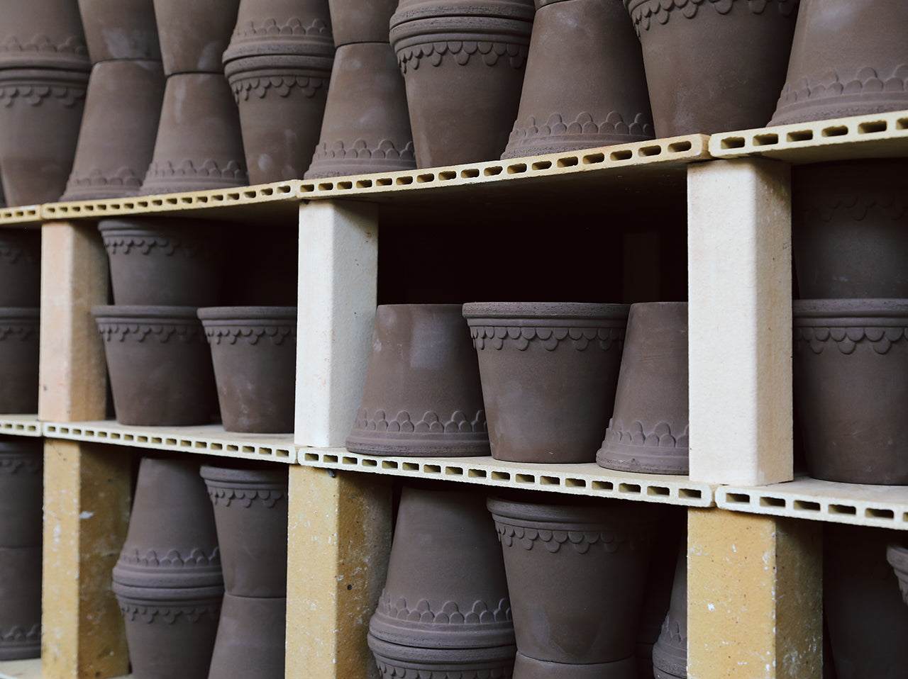 Pots in the workshop