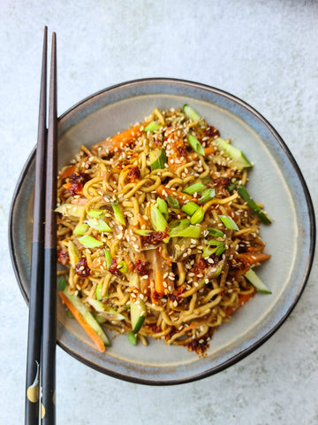 Spicy Sesame Noodles with Chilli Oil