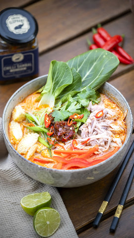 Thai Red Conocut Noodle Soup