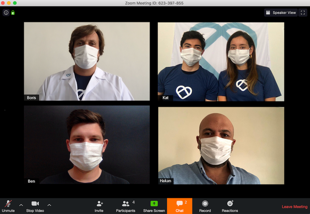 El equipo de MiMask teletrabajando!