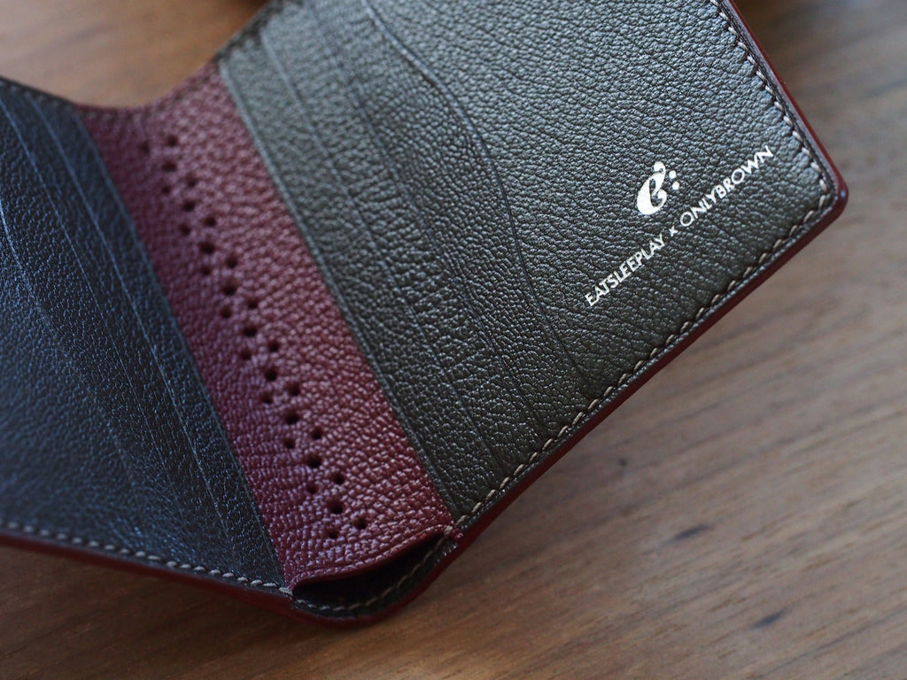 Short Wallet - Chèvre Bordeaux