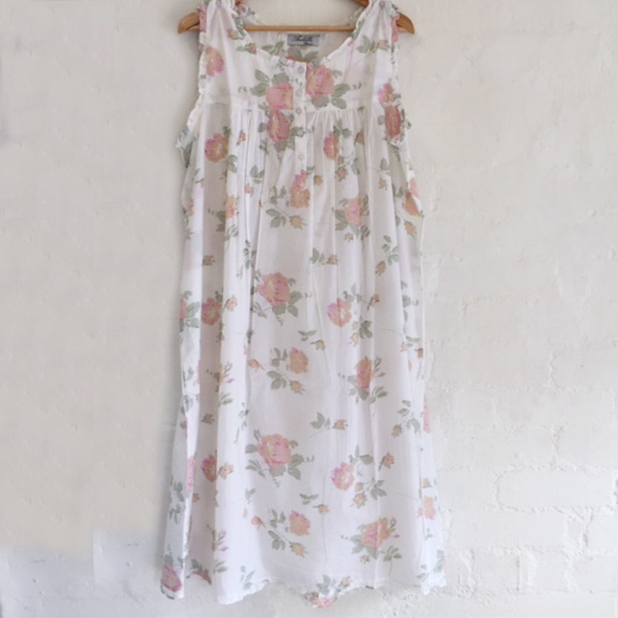 Emma Cotton Floral Nightie – The Bedspread Shop