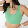 Vixen V-Neck Sports Bra with Strappy Back Detail - A-D Cup | SALE