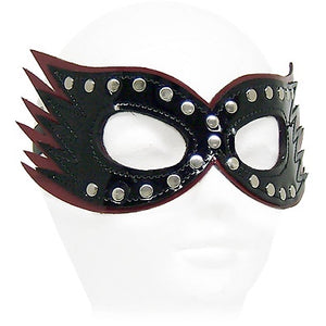 Rouge Leather Open Eye Blindfold Mask Choice of Colour
