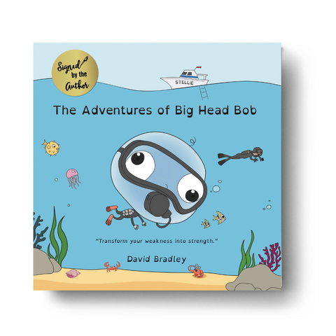 "The Adventures of Big Head Bob" children storybook by David Bradley