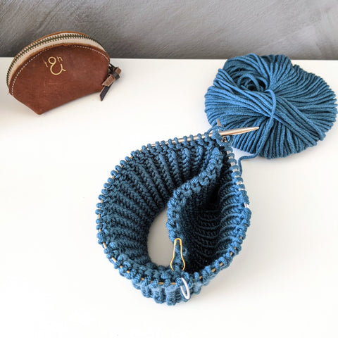 Step 3: Knit the cuff stitch by stitch.