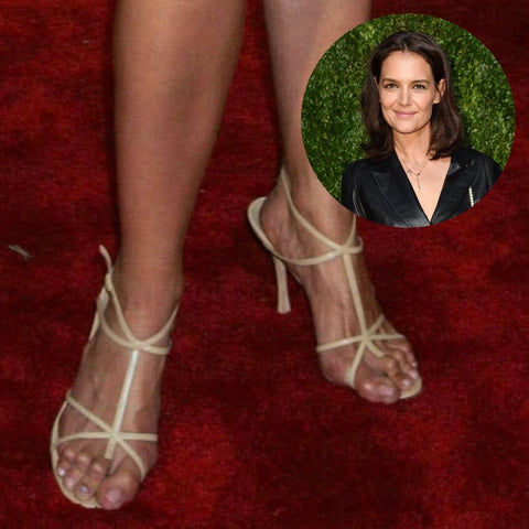 celebrities with bunions katie holmes feet