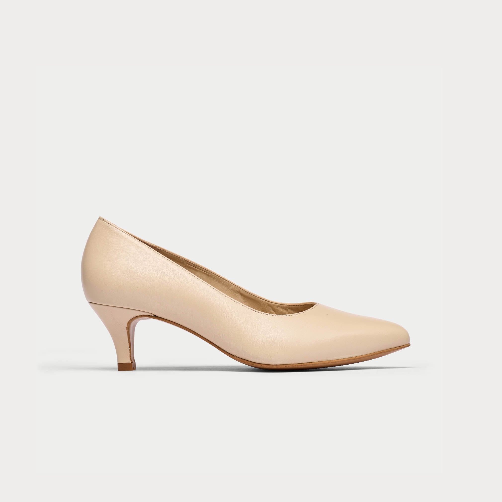 Extra wide store nude shoes