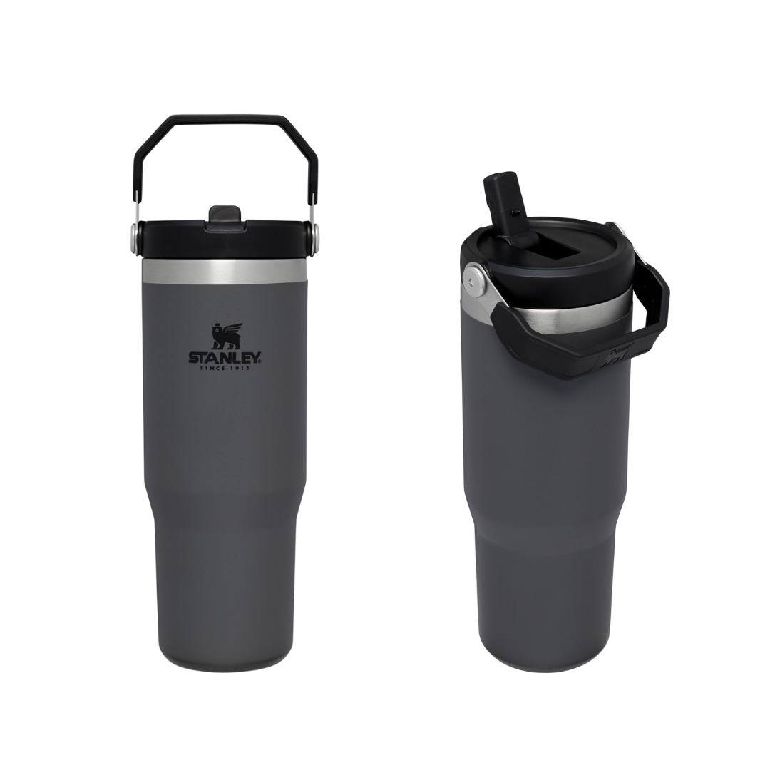 Stanley 30 Oz IceFlow Tumbler With Flip Straw Fog Gray Grey