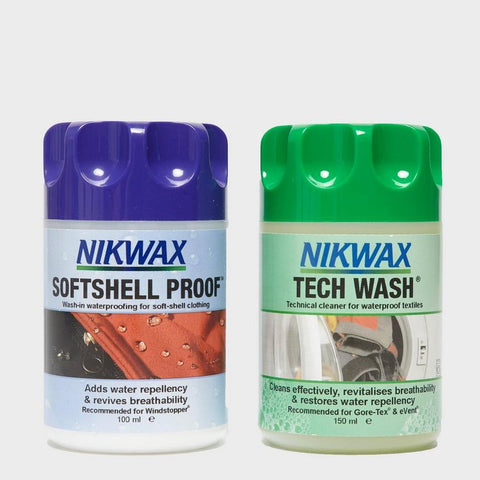 Nikwax Tech Wash/Softshell Proof Twin Pack - Mini