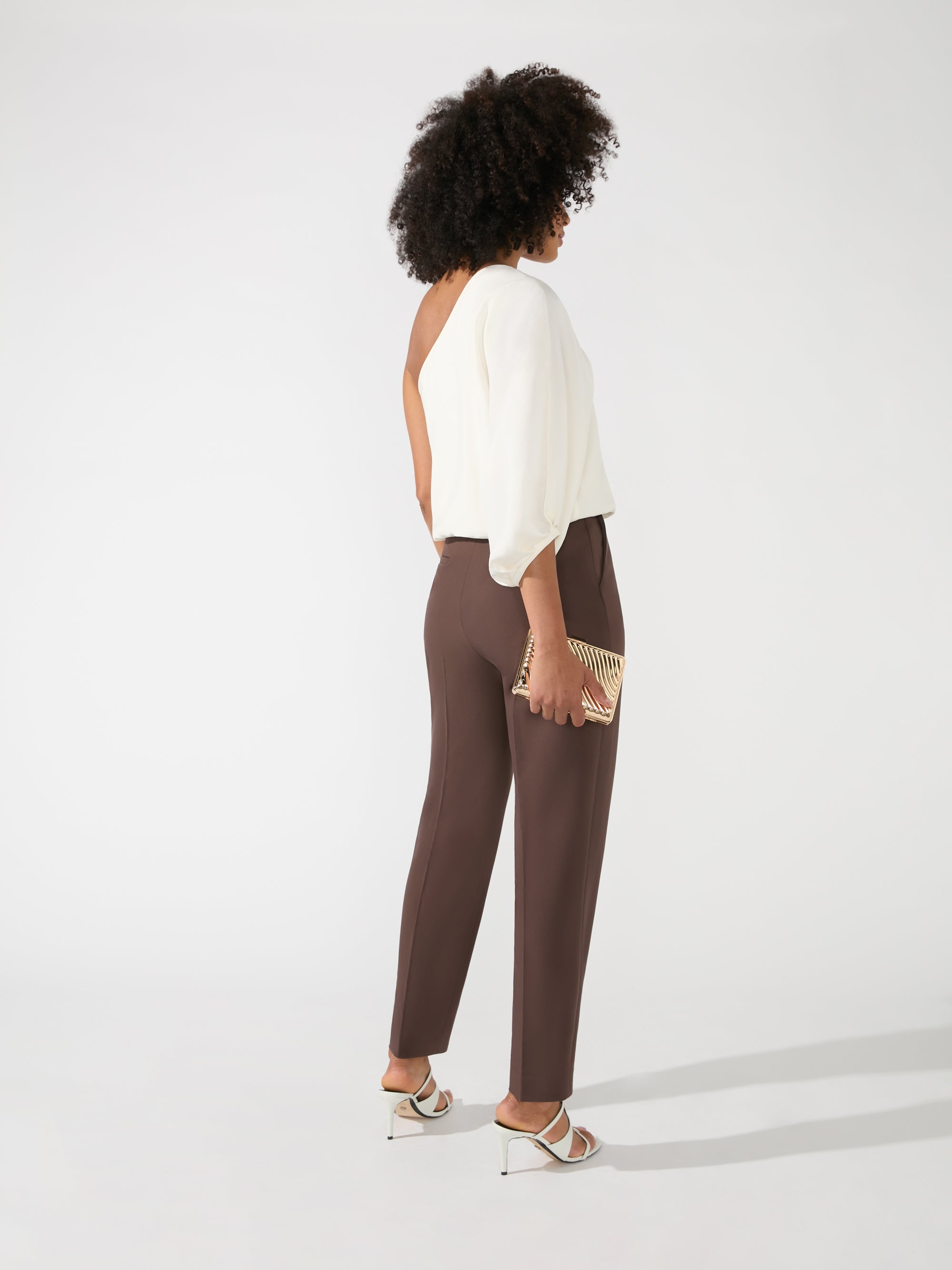 Trousers | Petite Side Zip Stretch Crop Trousers | Wallis