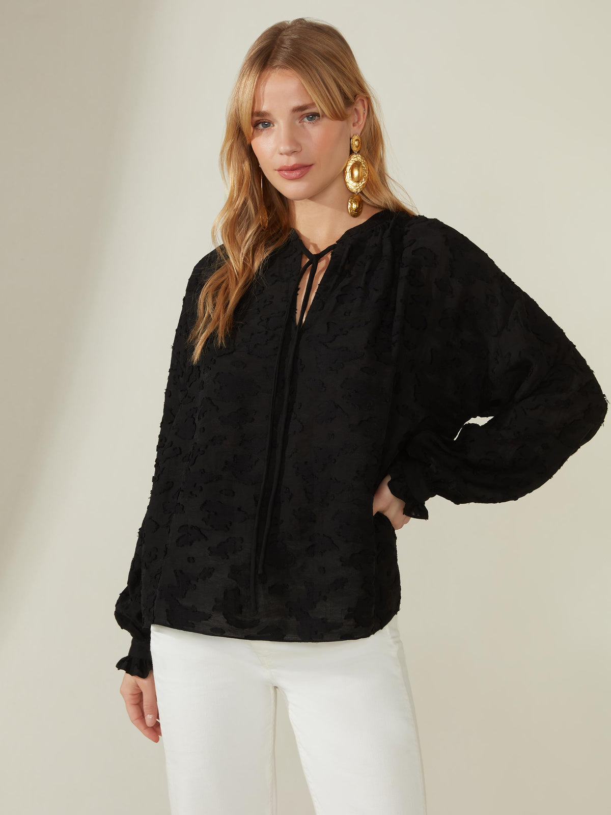 Black High Neck Drape Top – Ro&Zo