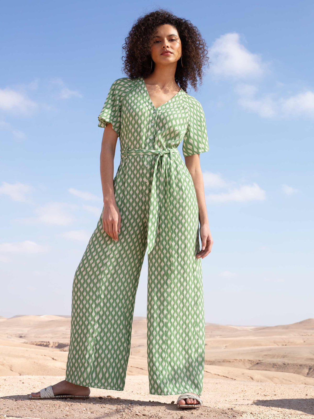 Flutter Sleeve Wide Leg Jumpsuit – Ro&Zo