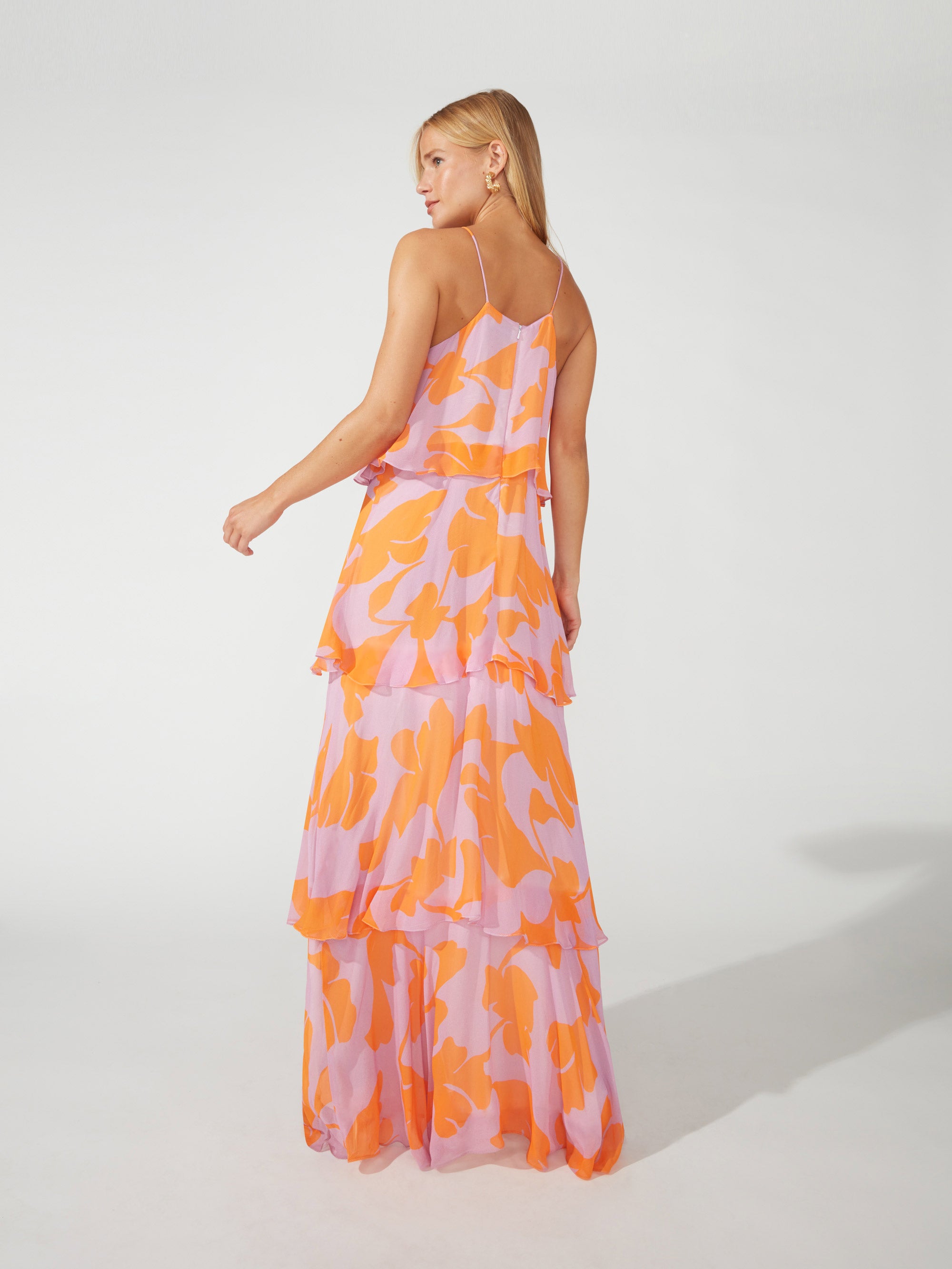 Isla Pleated Tiered Maxi Dress – Ro&Zo