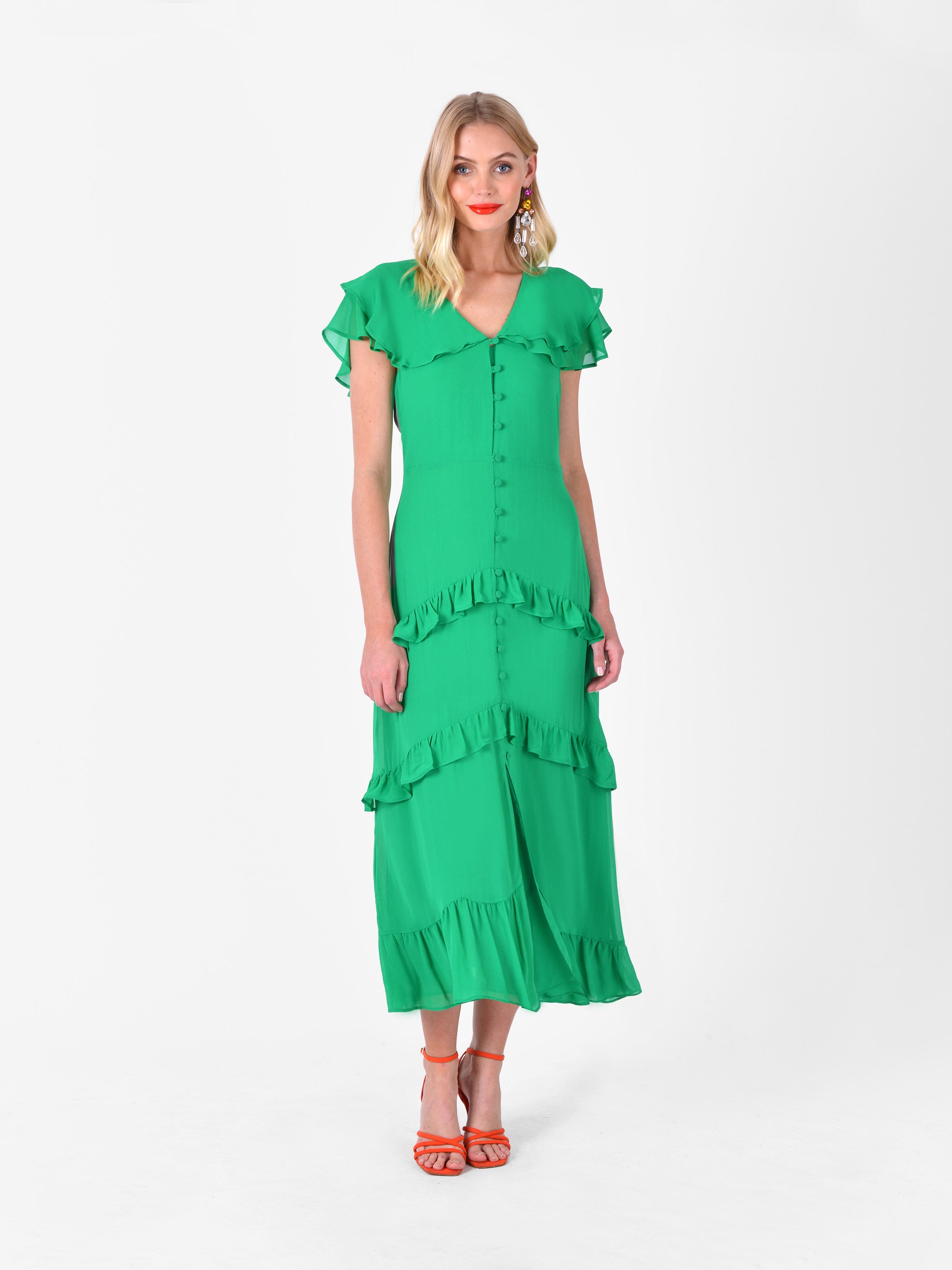 Isla Pleated Tiered Maxi Dress – Ro&Zo