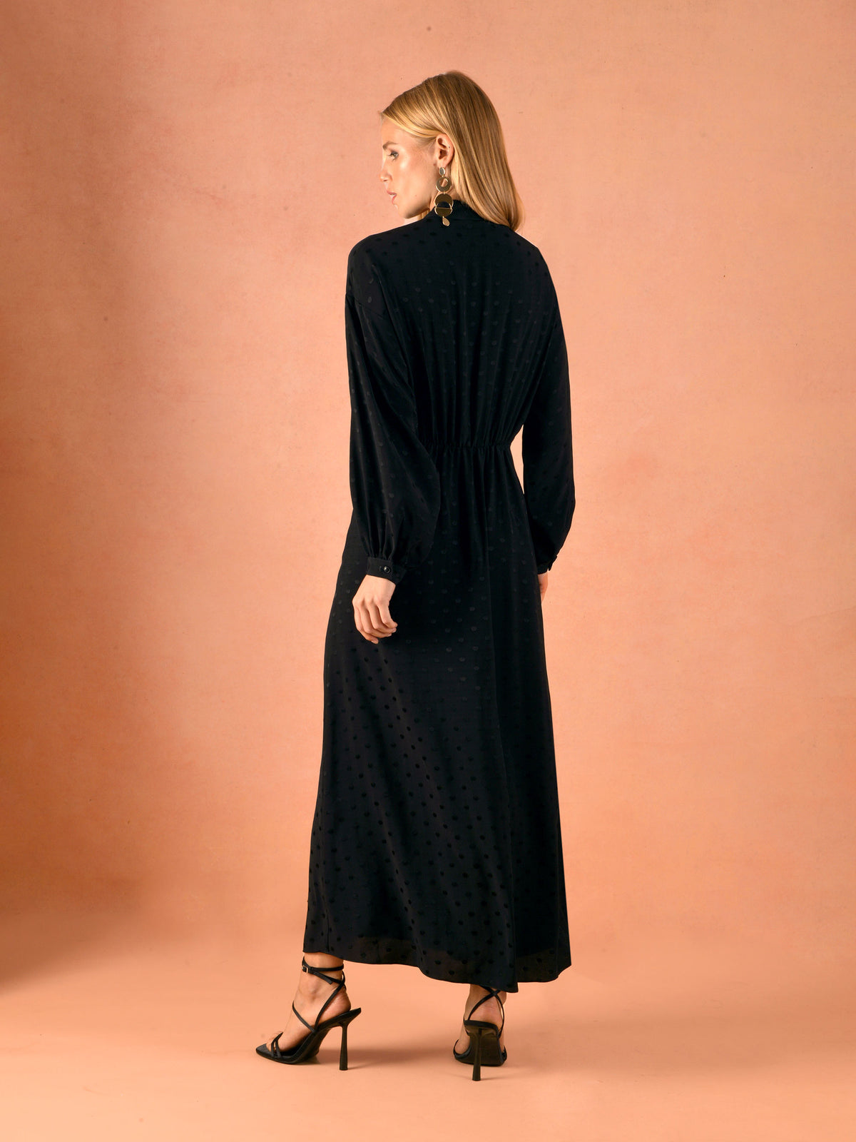 Black Shirred Waist Shirt Dress – Ro&Zo