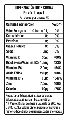 tabla suplemento vegano