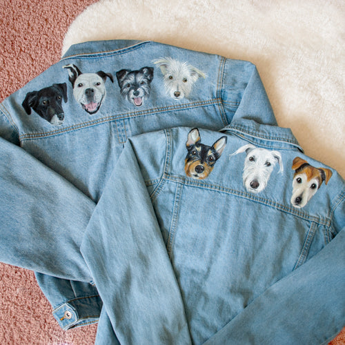 Baby Personalised Hand Painted Denim Jacket By ZARAdreamland