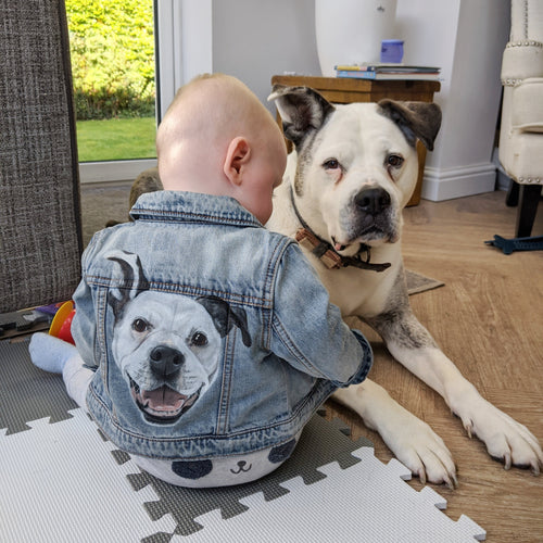 Customized Hand-Painted Dog Breed Denim Jackets