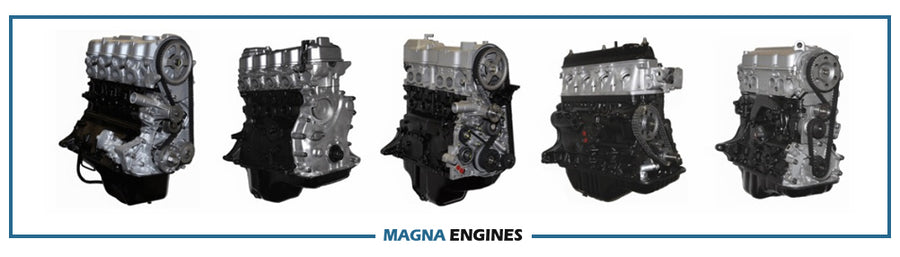 an image of five forklift engines