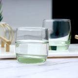 6-Pcs Faint Green Base Natural Lucid Glass  Set
