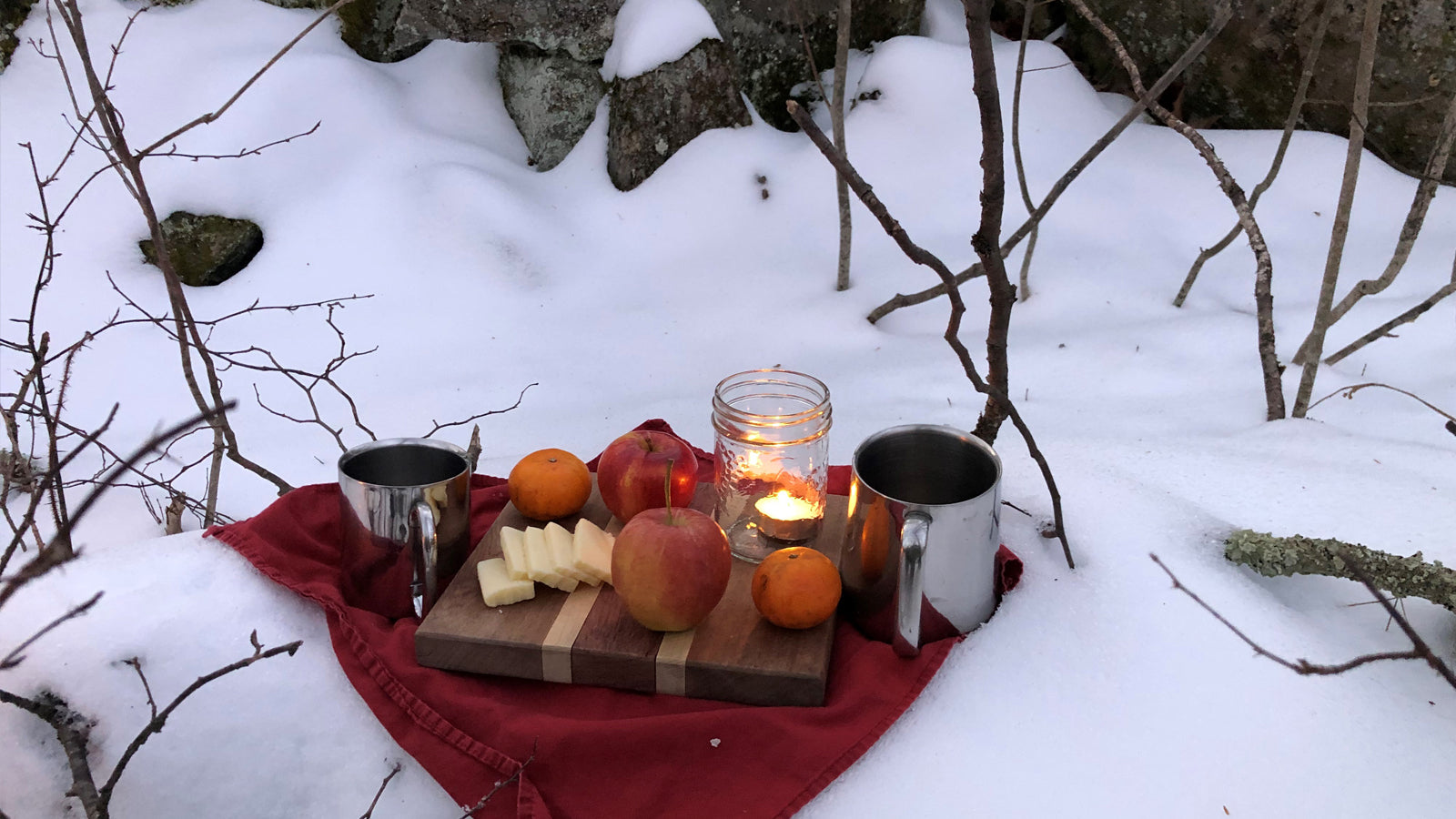 outdoor winter picnic