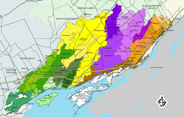 map of cataraqui watersheds