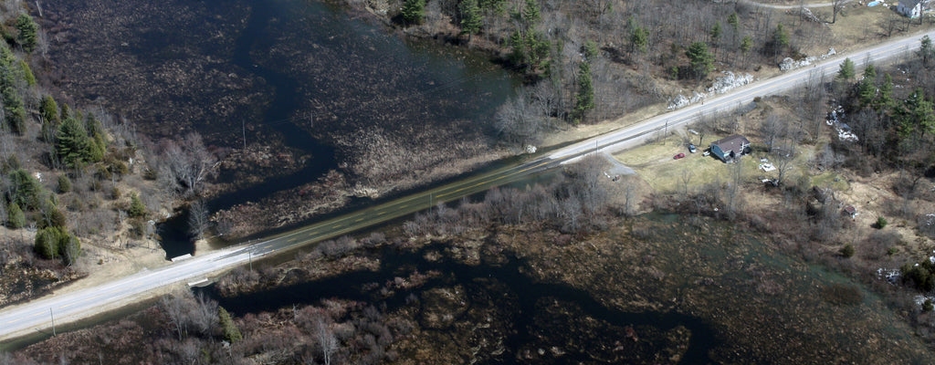 flooding over a road