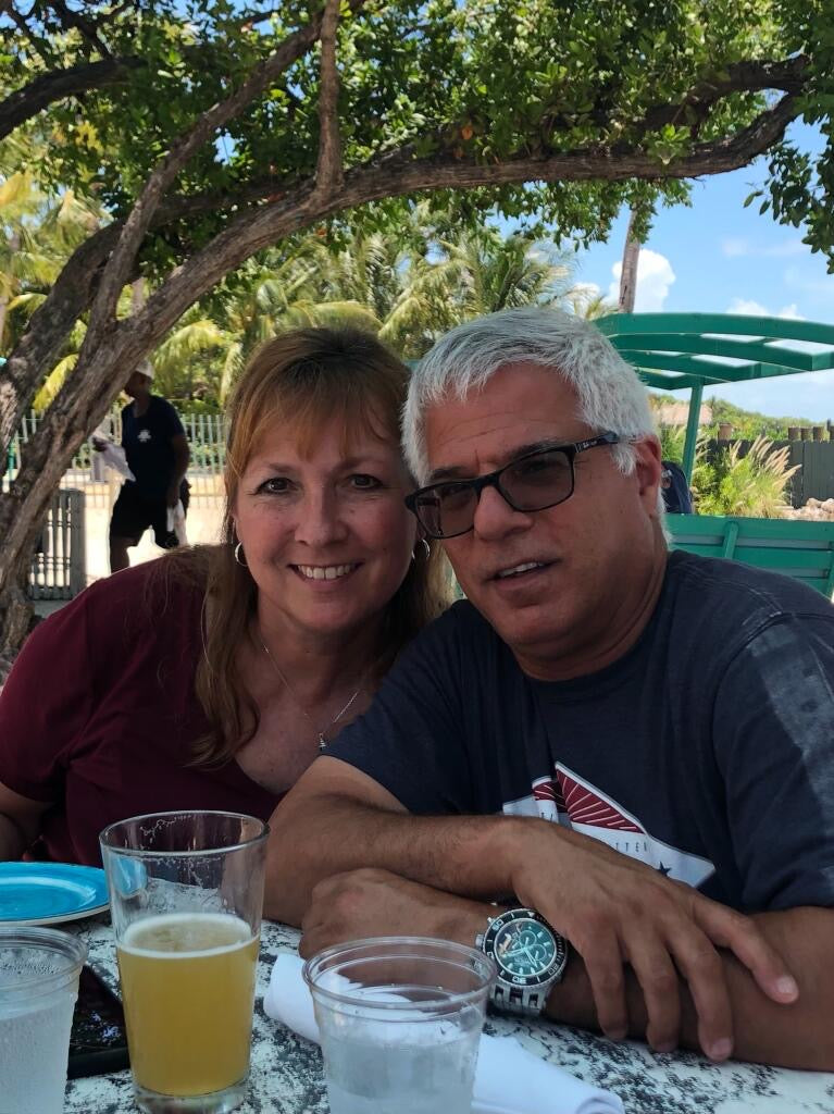 Sam & Kim dining in Key West