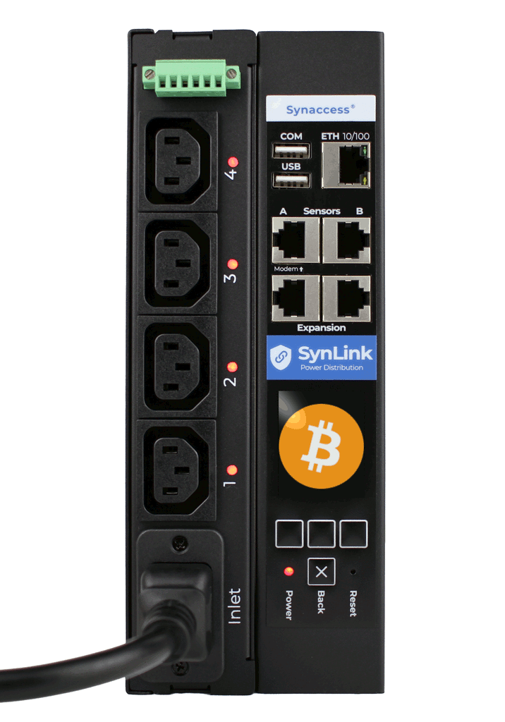 SynLink PDU - Bitcoin Screen