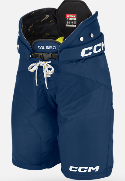 Used CCM 652 Medium Junior Tacks Blue Hockey Pants Pads Gear