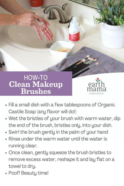 How to Clean Makeup Brushes with Castile Soap
