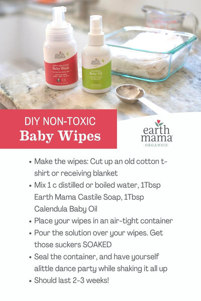 DIY Non-toxic Reusable Baby Wipes