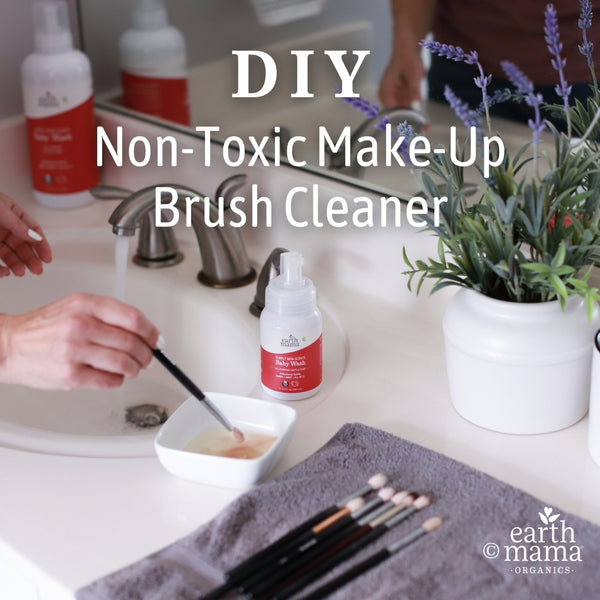 Earth Mama Organics DIY makeup brush cleaner