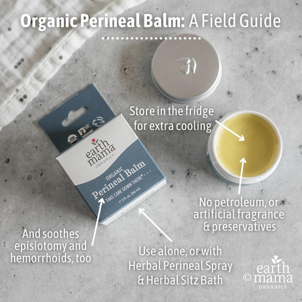 Organic Perineal Balm: postpartum perineal care and hemorrhoids