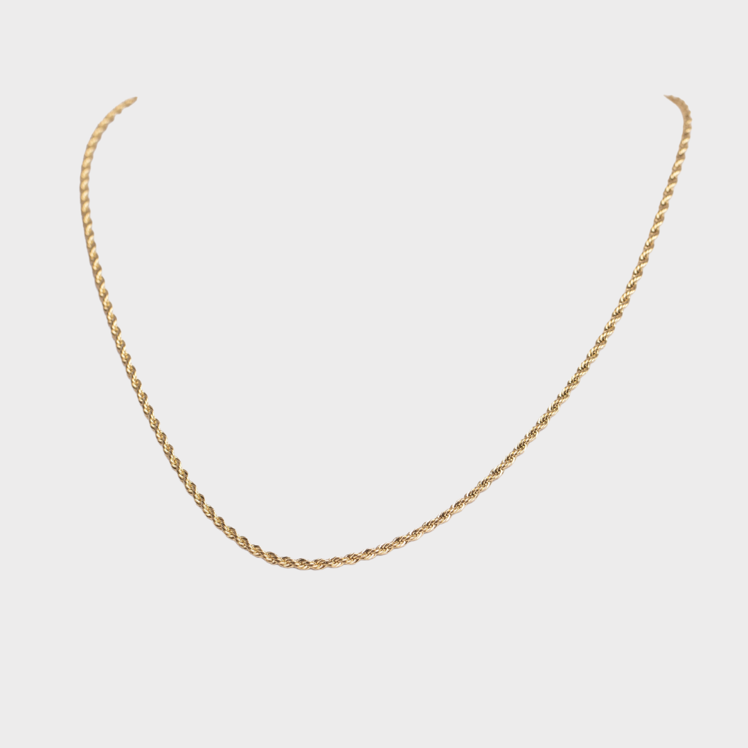 Stack Together Rope Chain Necklace Gold | Blanksn Jewellery