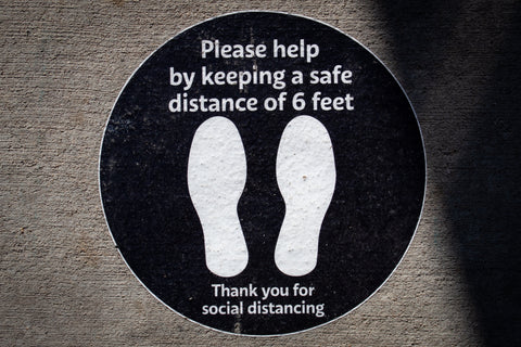 please keep 6-feet distance 