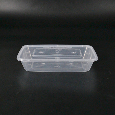 Rectangular plastic container - CON-MW-SKP-1000A - Microwaveable