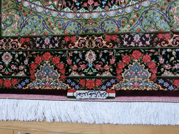 クム　ペルシャ絨毯