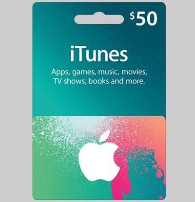 $50 iTunes Gift Card